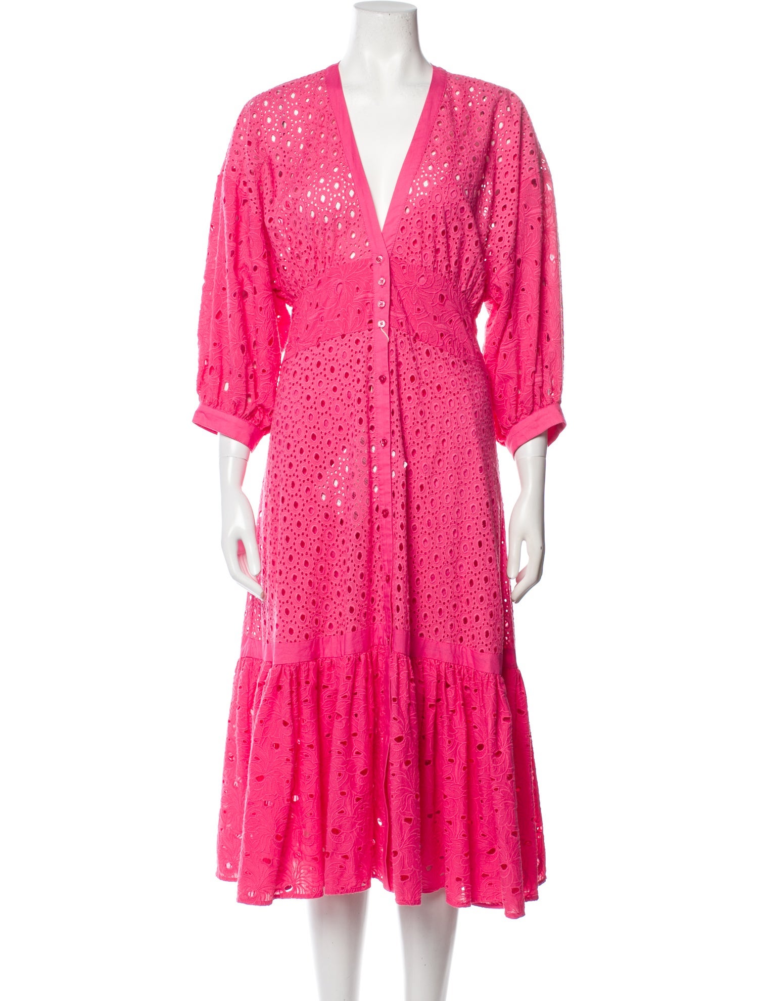 Pinko V-Neck Midi Length Dress