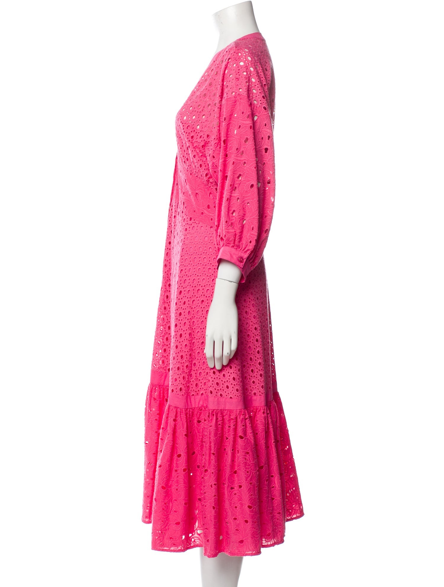 Pinko V-Neck Midi Length Dress