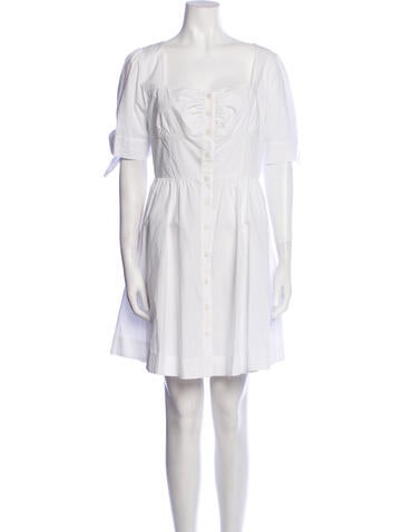 Pinko Dresses Square Neckline Knee-Length Dress Us8, It44 | M