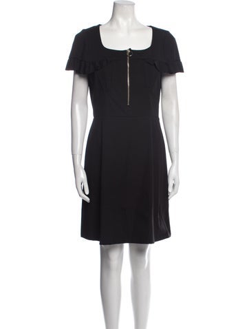 Pinko Dresses Square Neckline Mini Dress Us10, It46 | L