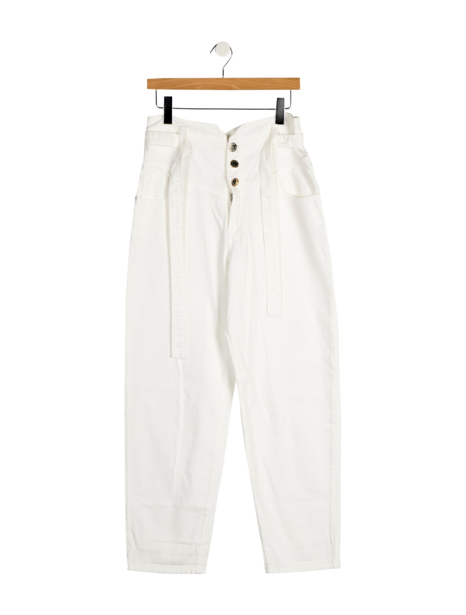 Pinko High-Rise Straight Leg Jeans