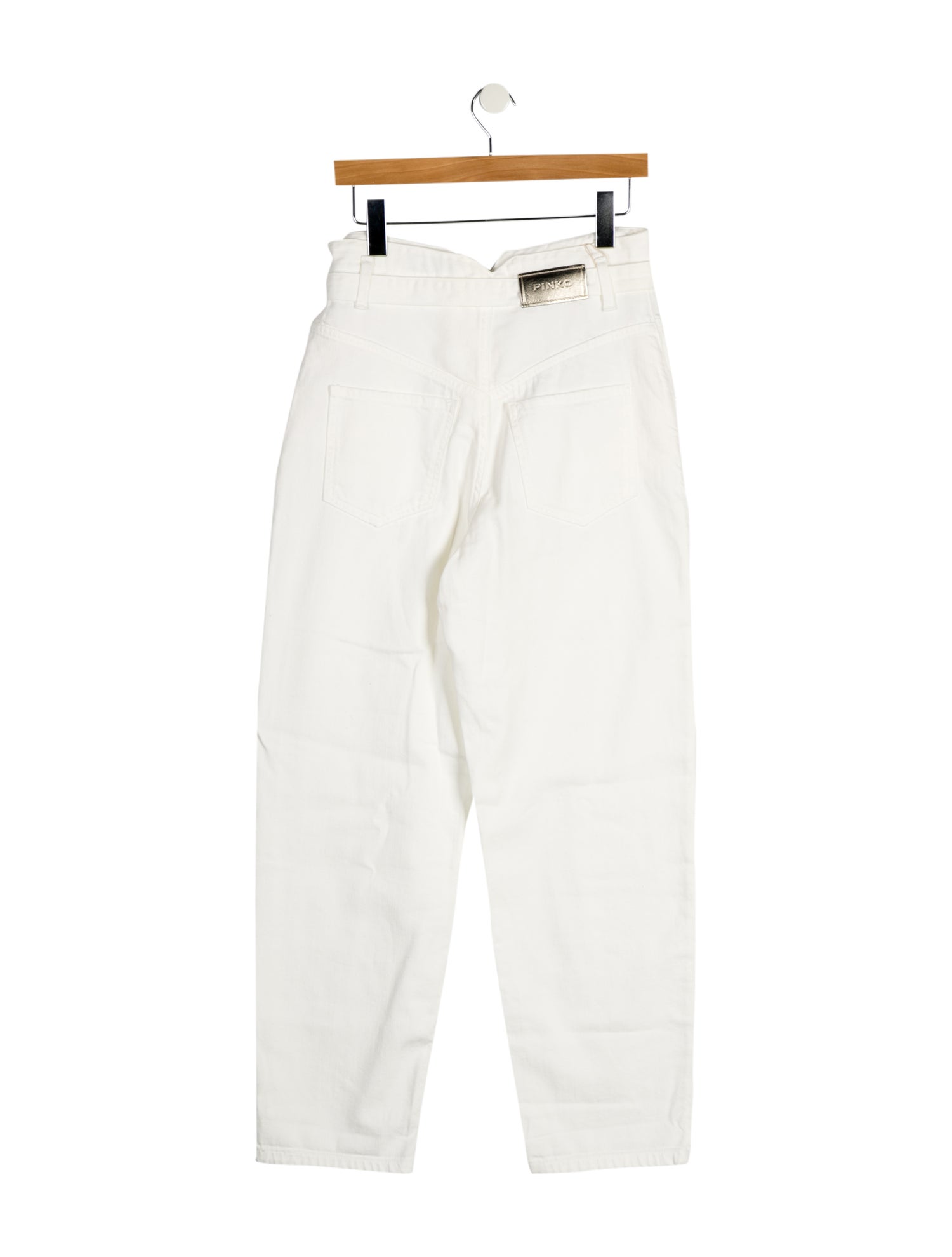 Pinko High-Rise Straight Leg Jeans