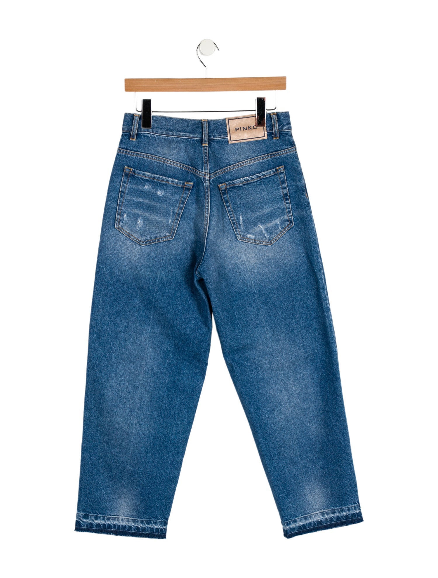 Pinko High-Rise Straight Leg Jeans