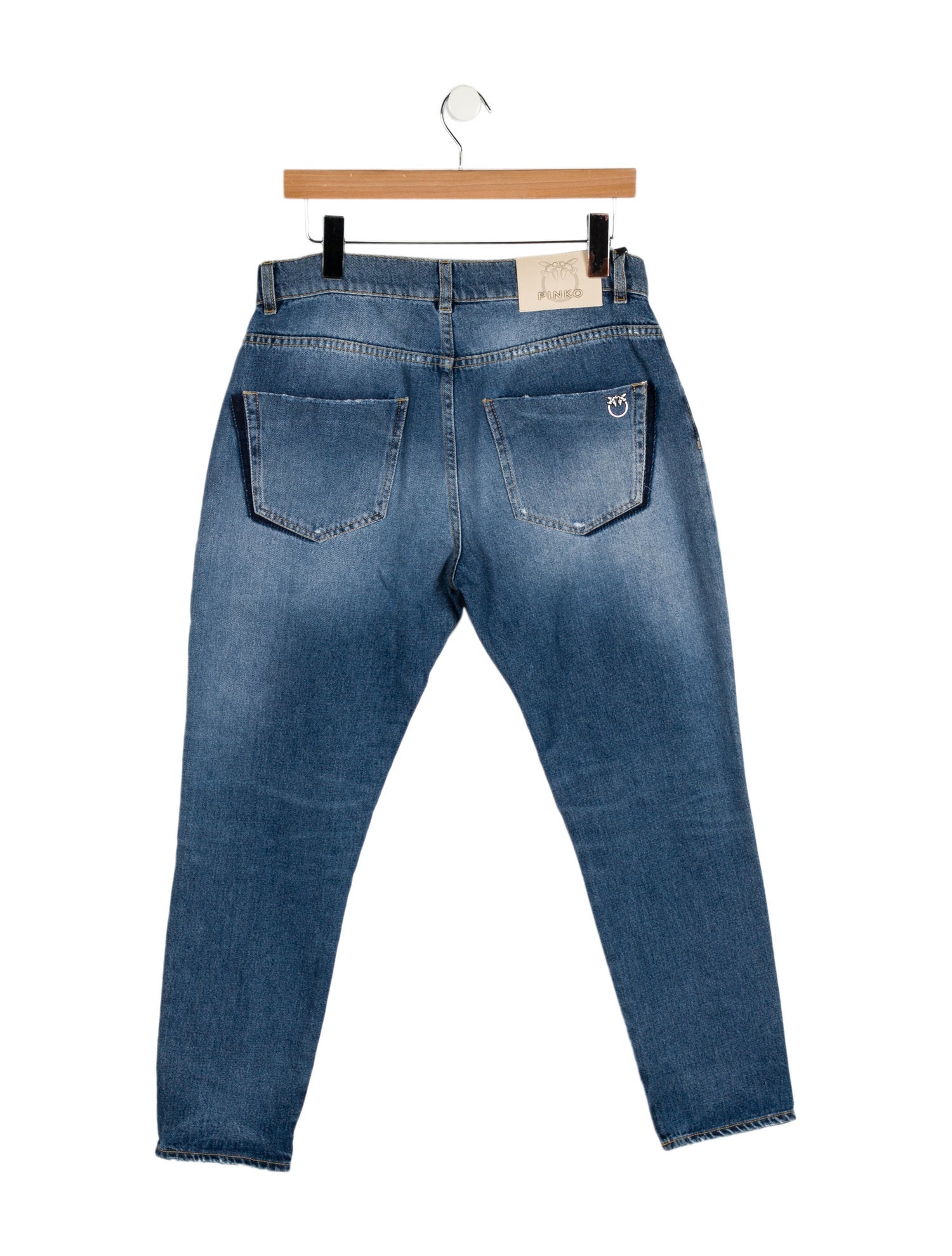 Pinko Mid-Rise Straight Leg Jeans