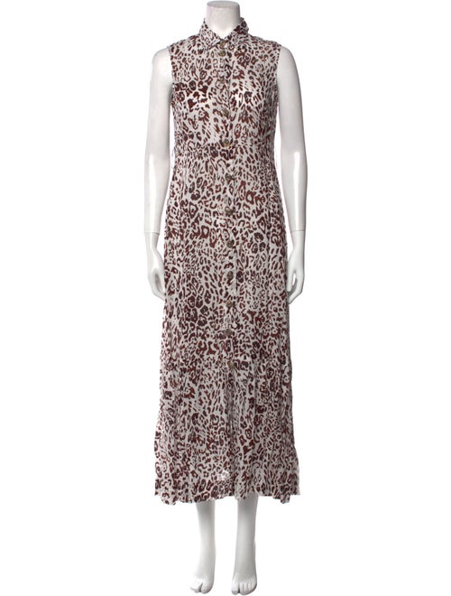 Pinko Animal Print Long Dress