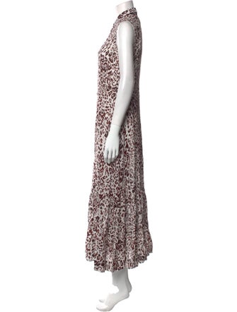 Pinko Animal Print Long Dress
