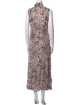 Pinko Animal Print Long Dress