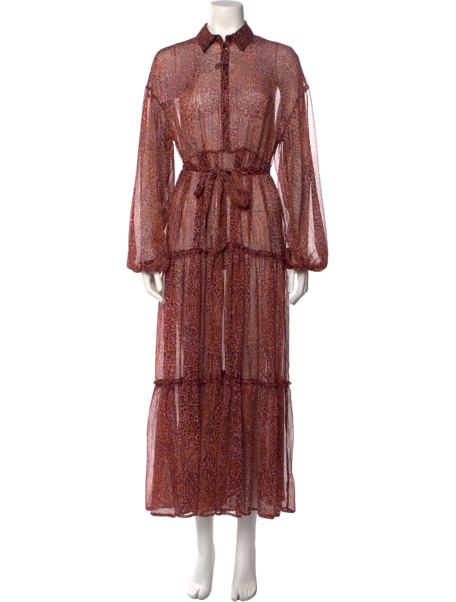 Pinko Paisley Print Long Dress