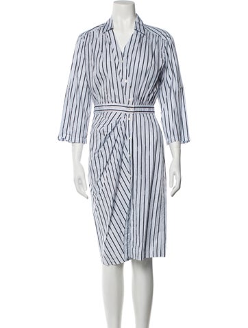 Pinko Dresses Striped Knee-Length Dress Us6, It42 | M