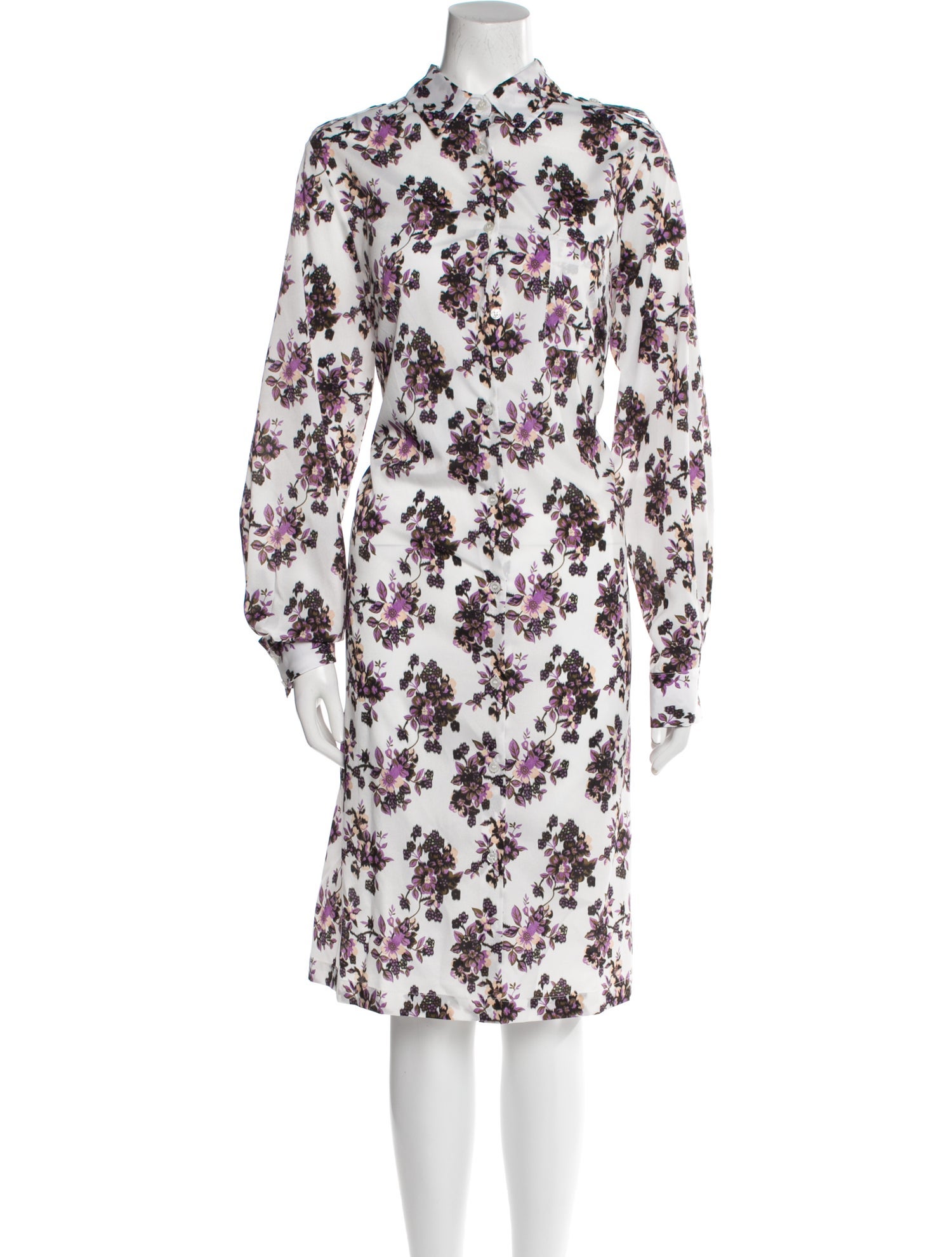 Pinko Floral Print Midi Length Dress