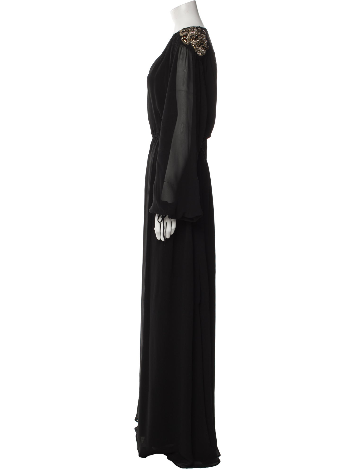Pinko V-Neck Long Dress