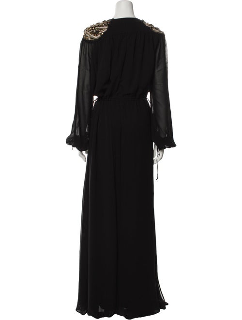 Pinko V-Neck Long Dress