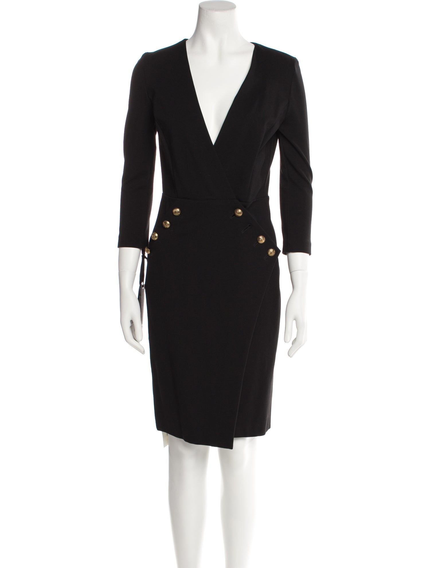 Pinko V-Neck Knee-Length Dress