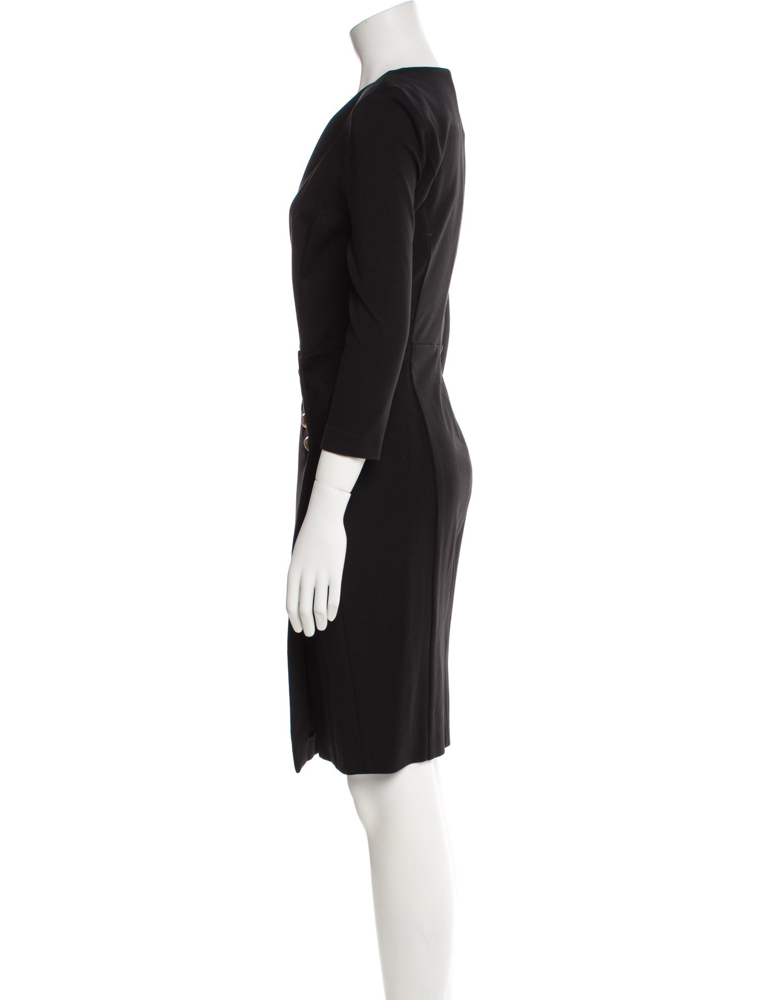 Pinko V-Neck Knee-Length Dress