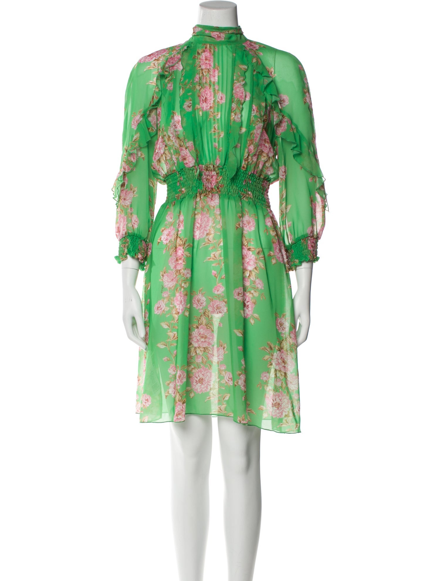 Pinko Floral Print Knee-Length Dress