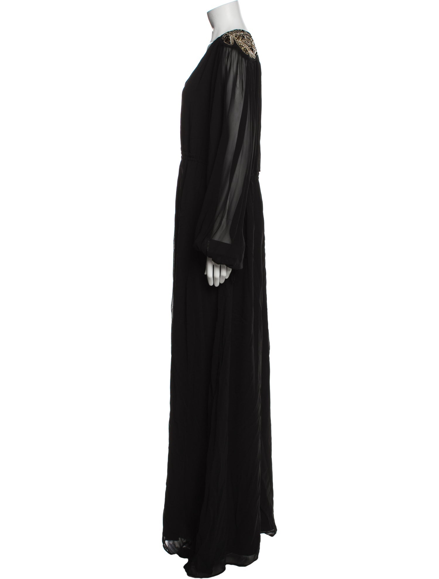 Pinko V-Neck Long Dress