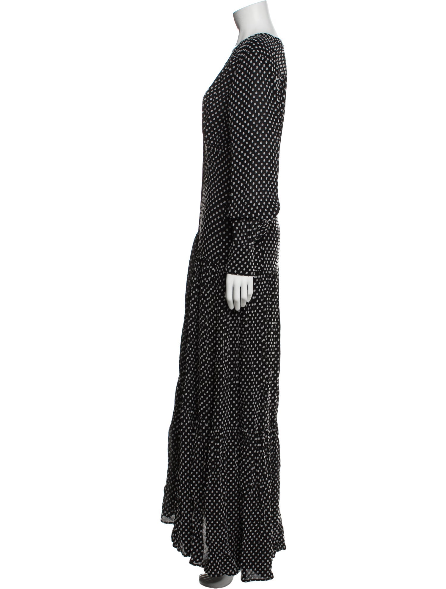 Pinko Polka Dot Print Long Dress w/ Tags