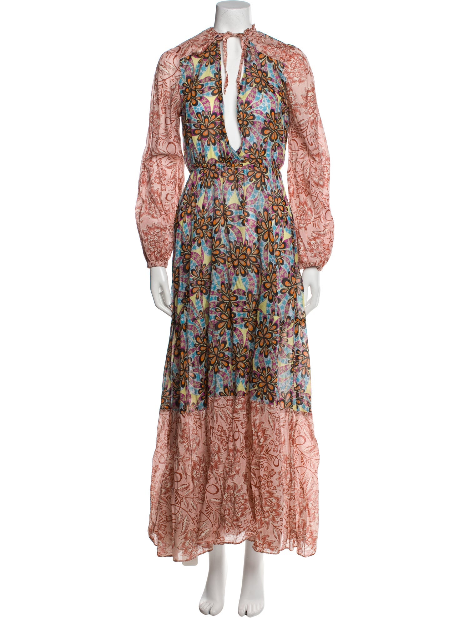 Pinko Paisley Print Long Dress