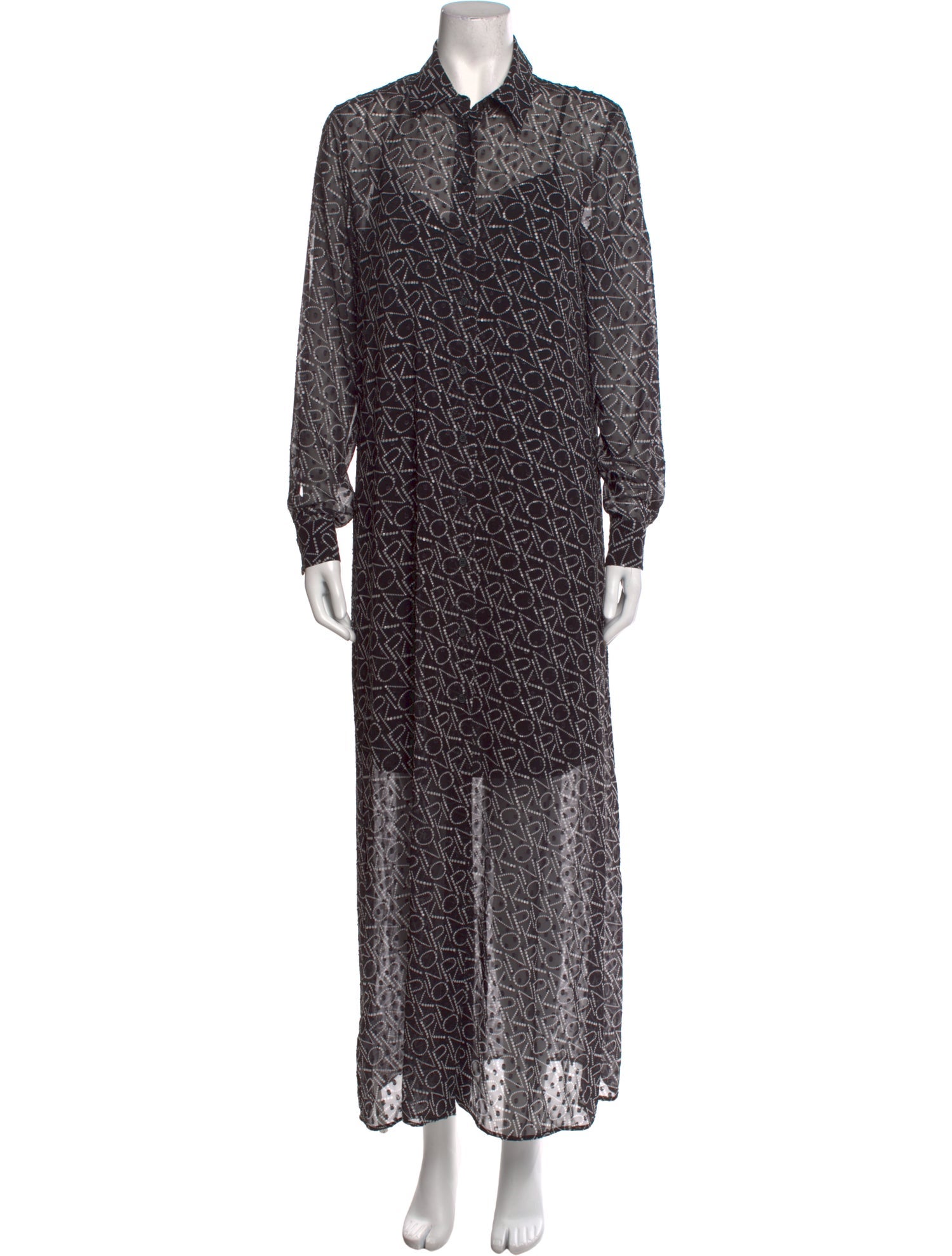 Pinko Printed Long Dress