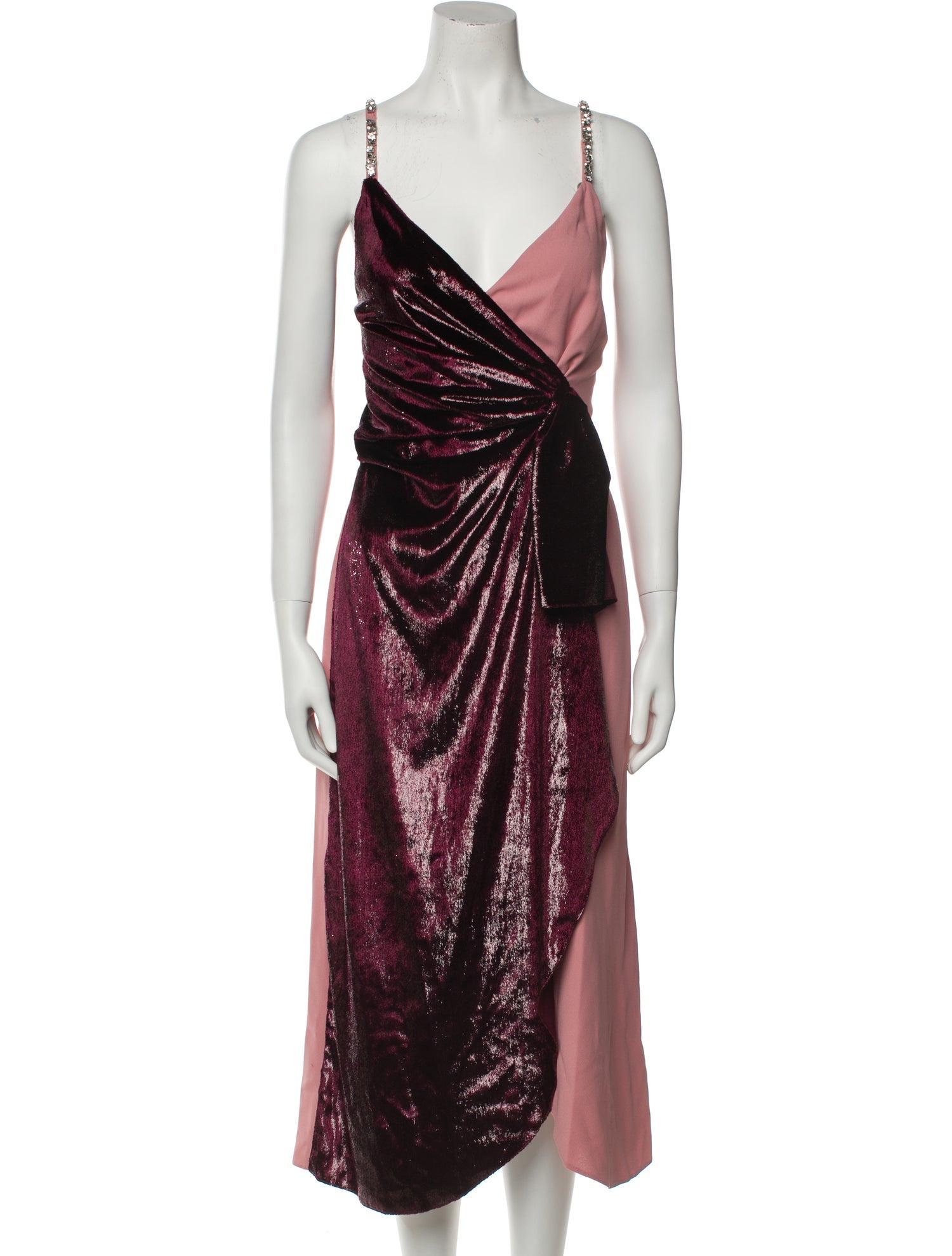 Pinko V-Neck Midi Length Dress