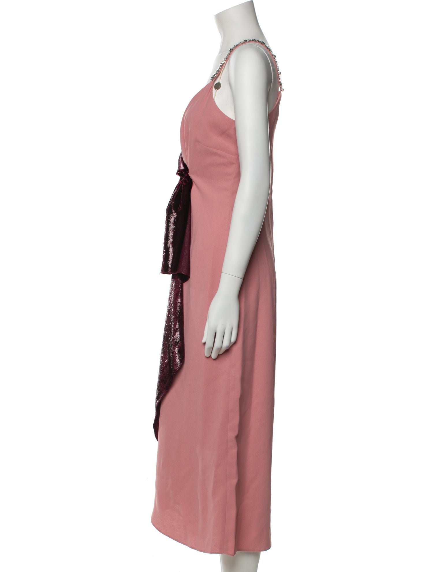 Pinko V-Neck Midi Length Dress