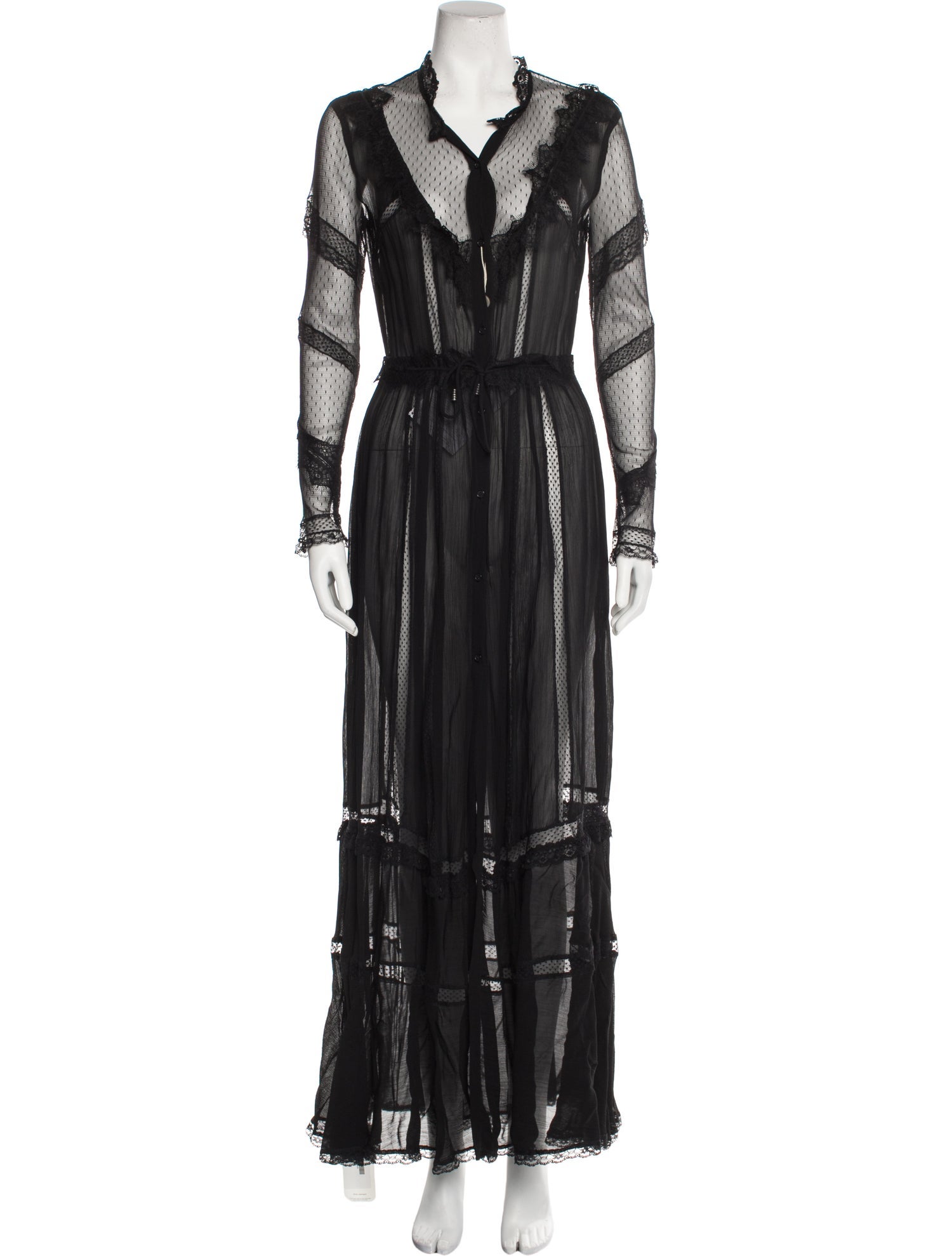 Pinko V-Neck Long Dress