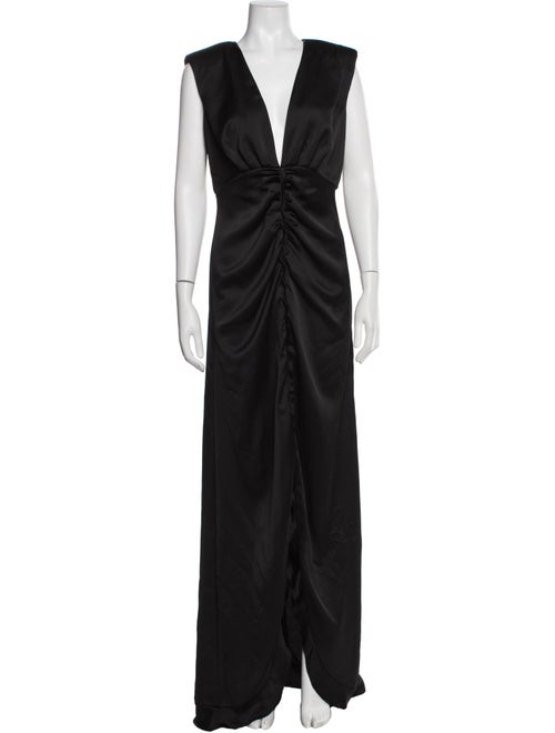 Pinko V-Neck Long Dress