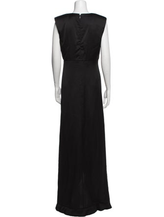 Pinko V-Neck Long Dress
