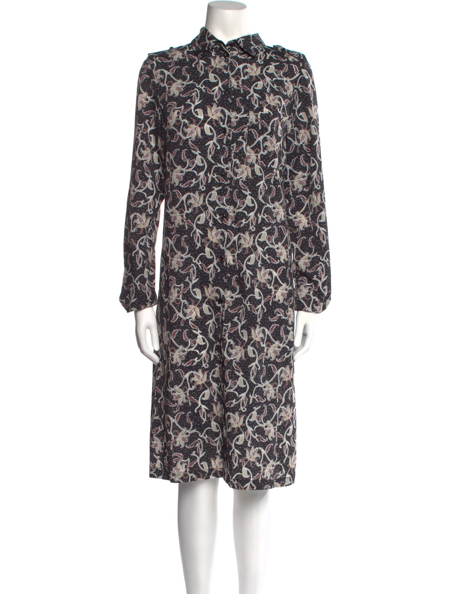 Pinko Floral Print Midi Length Dress