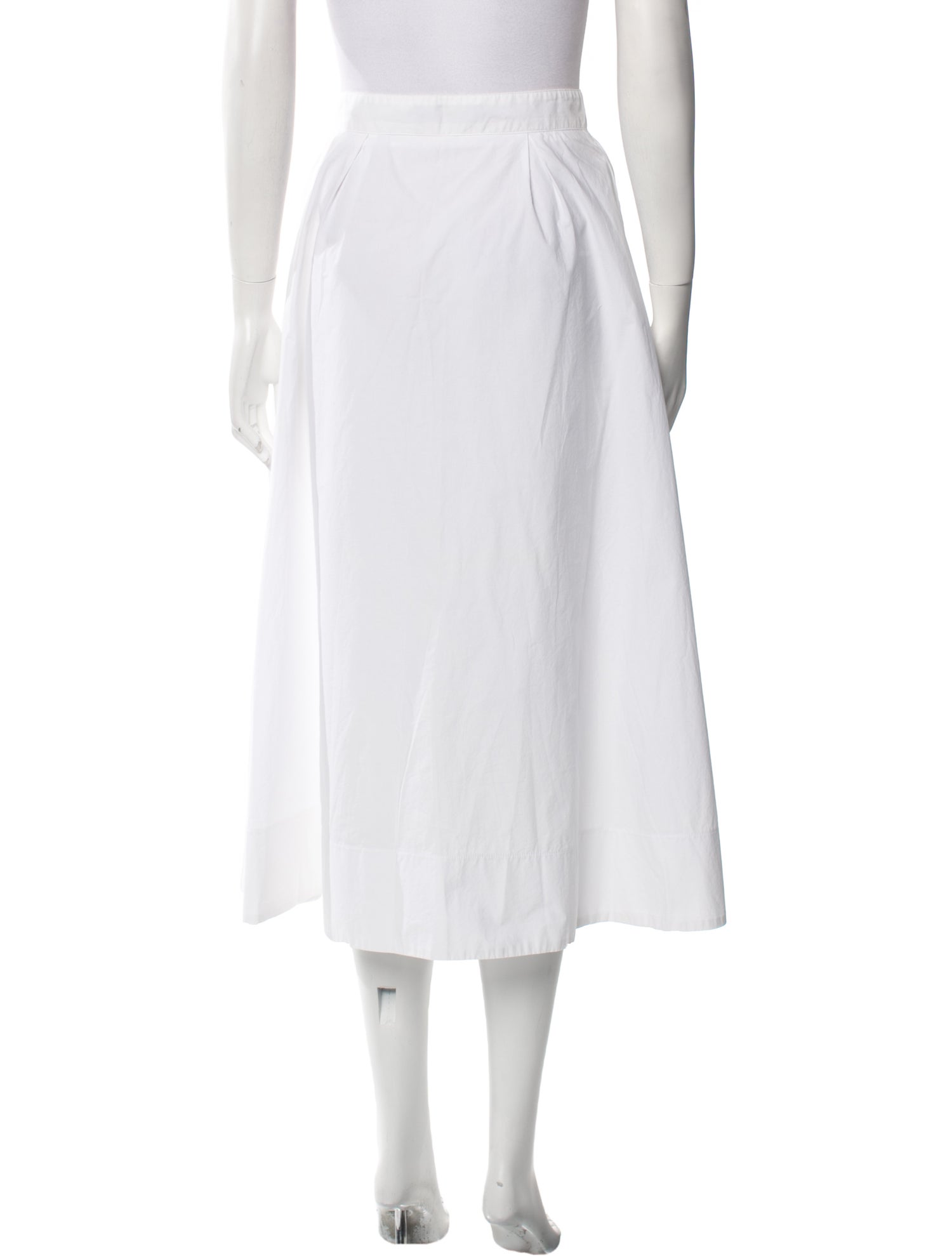 スカート PINKO Women Mid Skirts 105252 A2MIC00 White Long skirt in canvas and cotton voile PINKO → Shop Online