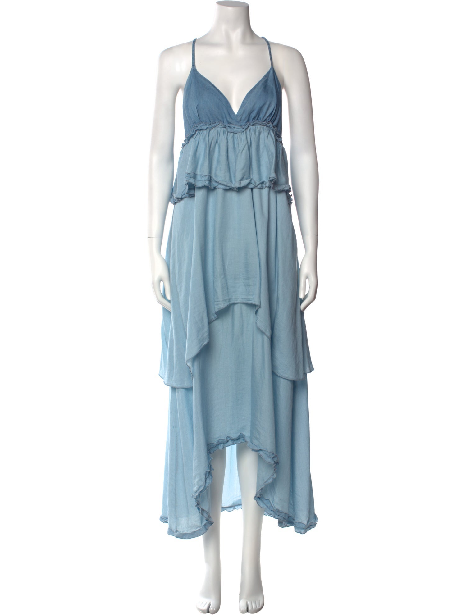 Pinko V-Neck Long Dress