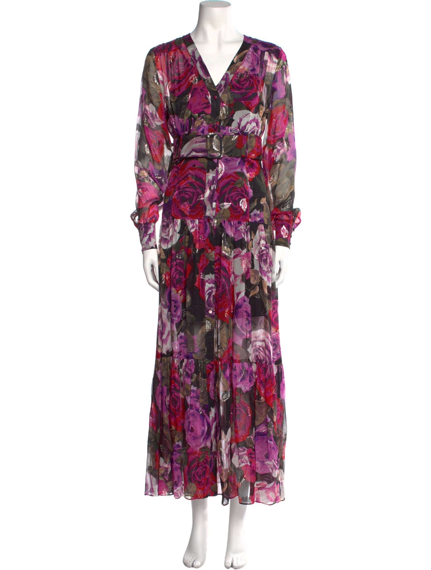 Pinko Silk Long Dress
