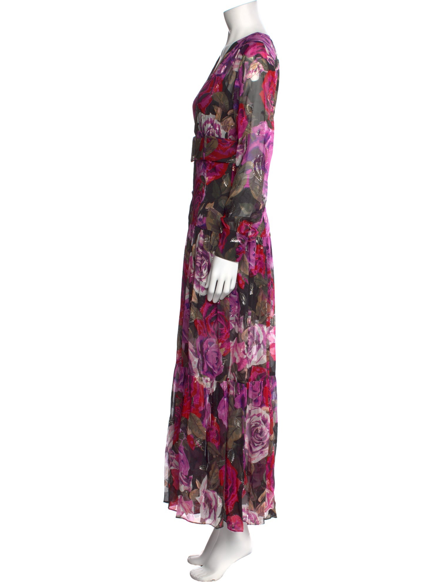 Pinko Silk Long Dress