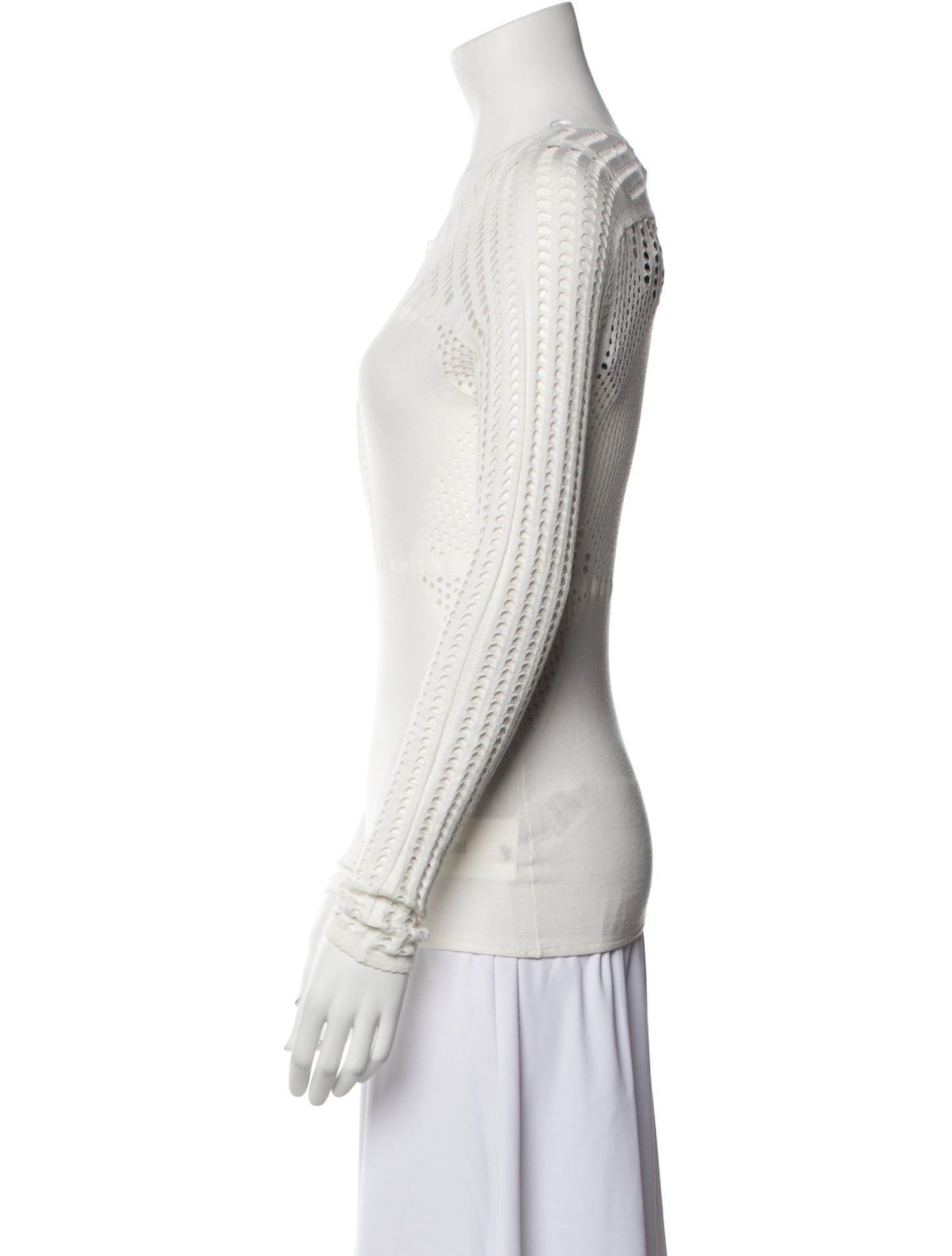 Pinko Scoop Neck Long Sleeve Top