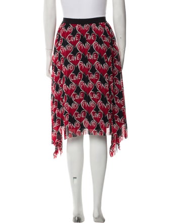 Pinko Printed Midi Length Skirt