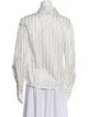 Pinko Striped Long Sleeve Button-Up Top