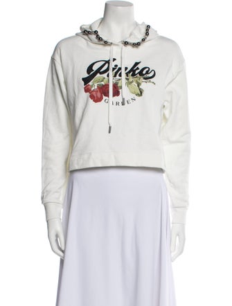 Pinko Graphic Print Crew Neck Sweatshirt