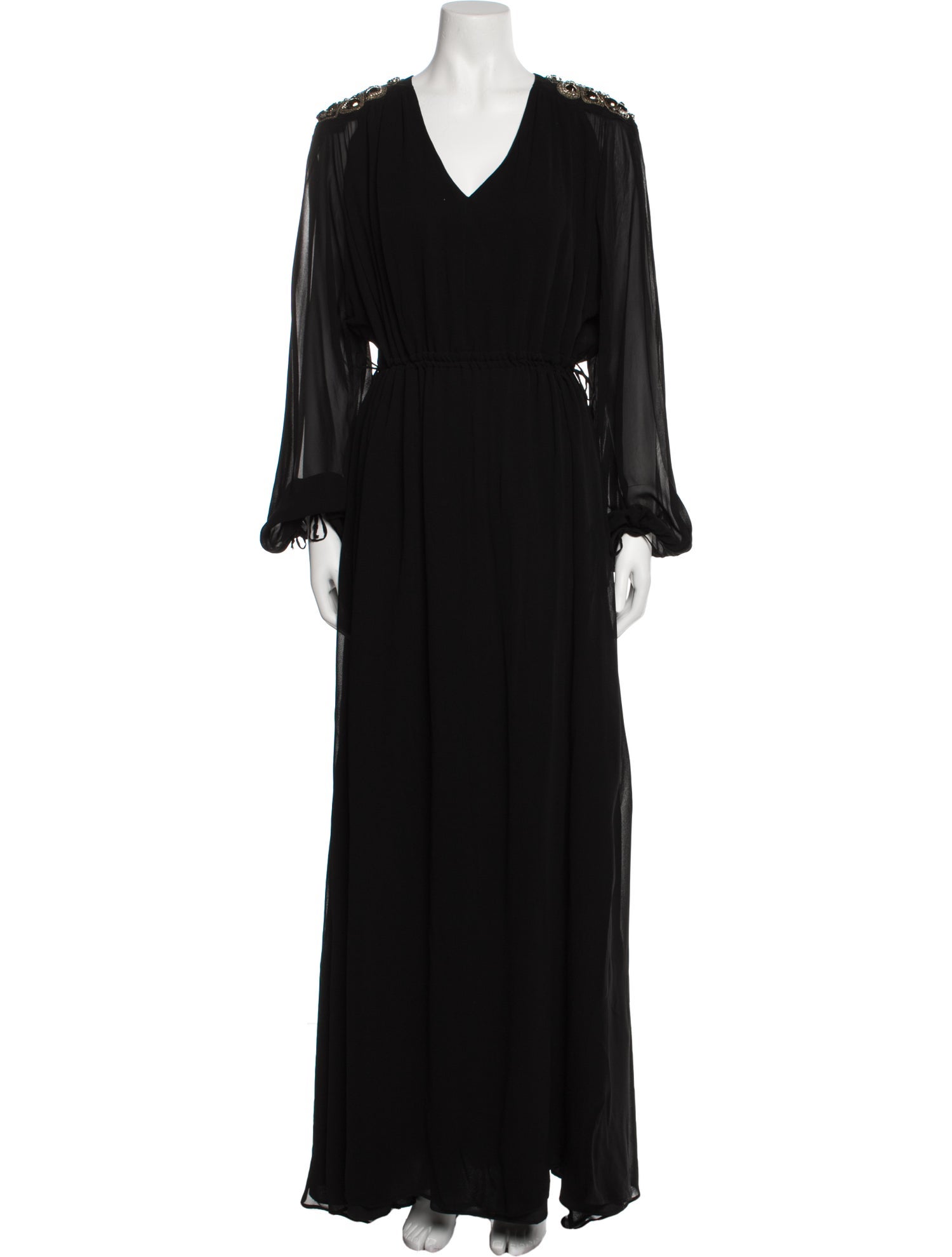 Pinko V-Neck Long Dress