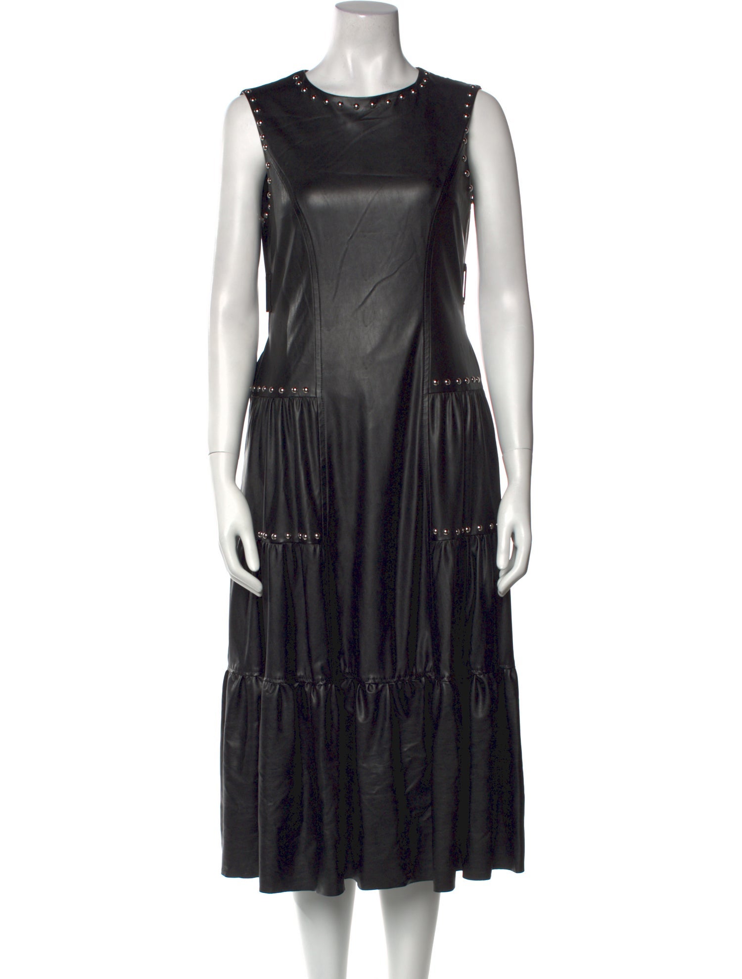 Pinko Crew Neck Midi Length Dress