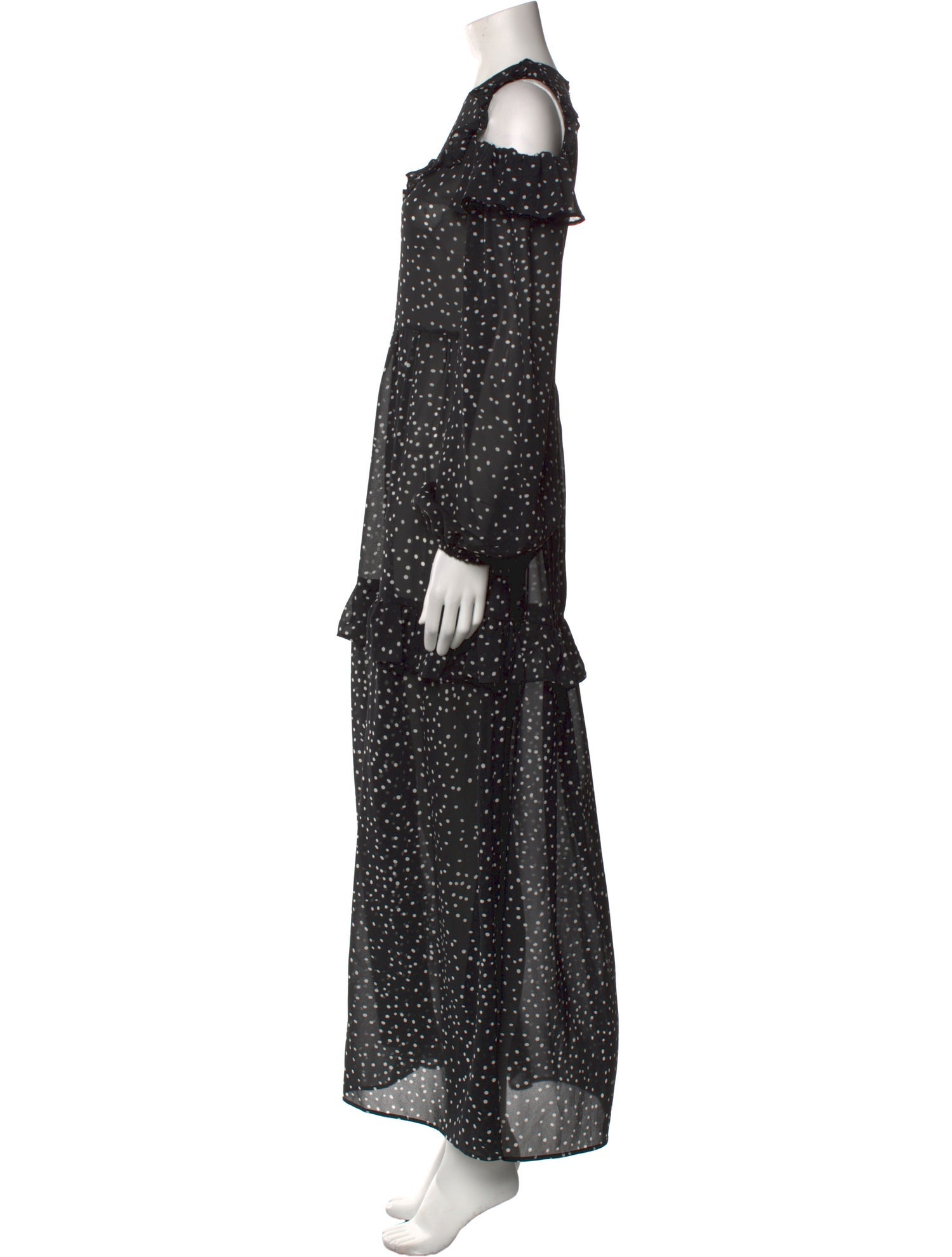 Pinko Polka Dot Print Long Dress