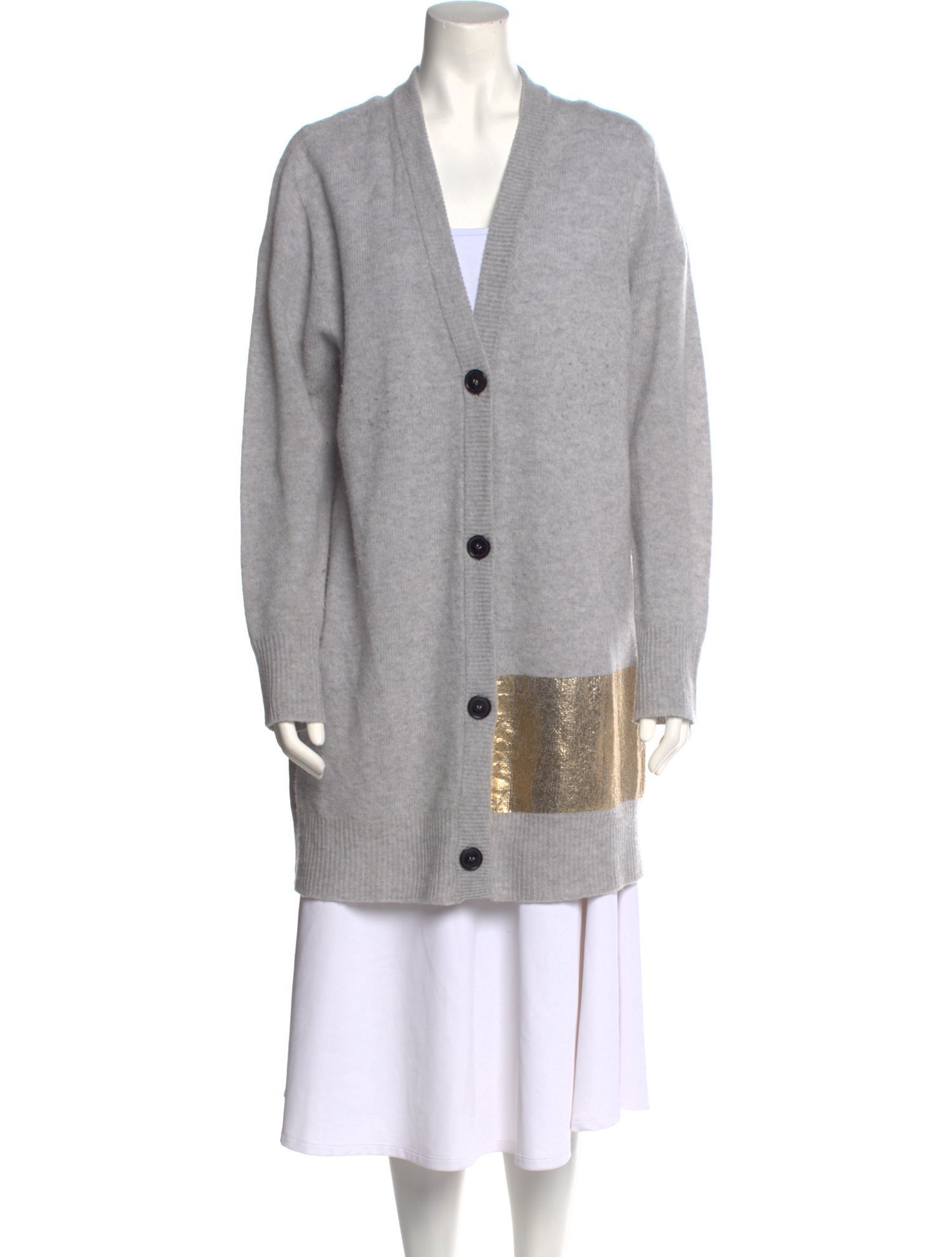 Pinko Virgin Wool V-Neck Sweater