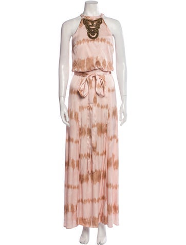 Pinko Dresses Tie-Dye Print Long Dress Us2, It38 | XS