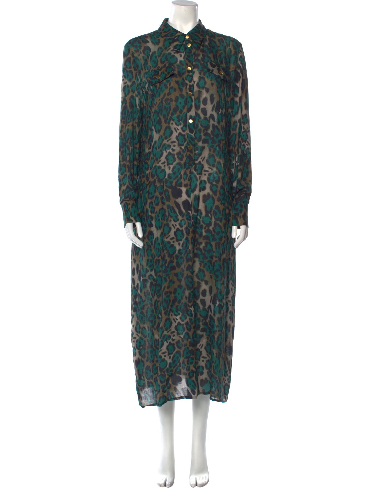 Pinko Animal Print Long Dress