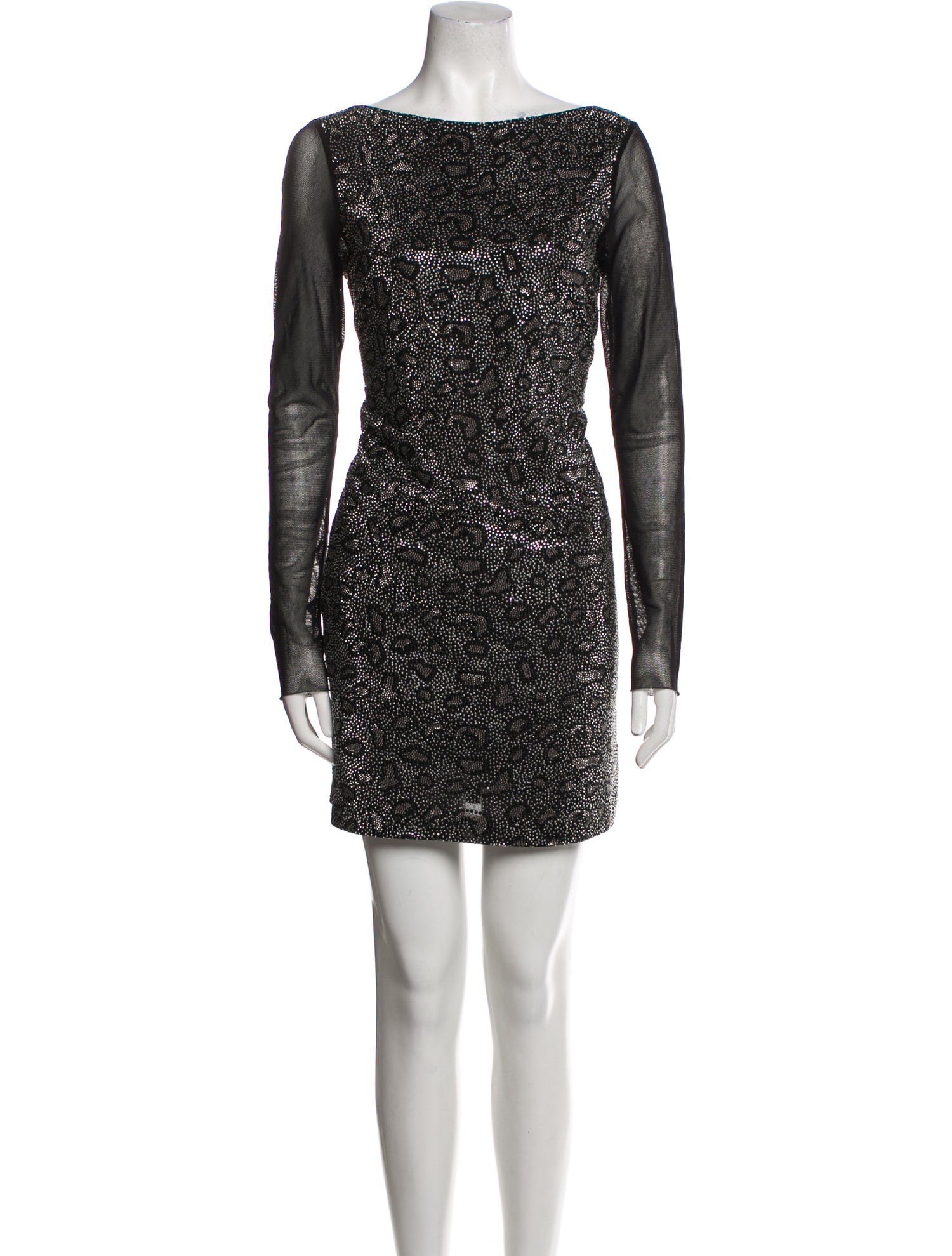 Pinko Bateau Neckline Mini Dress