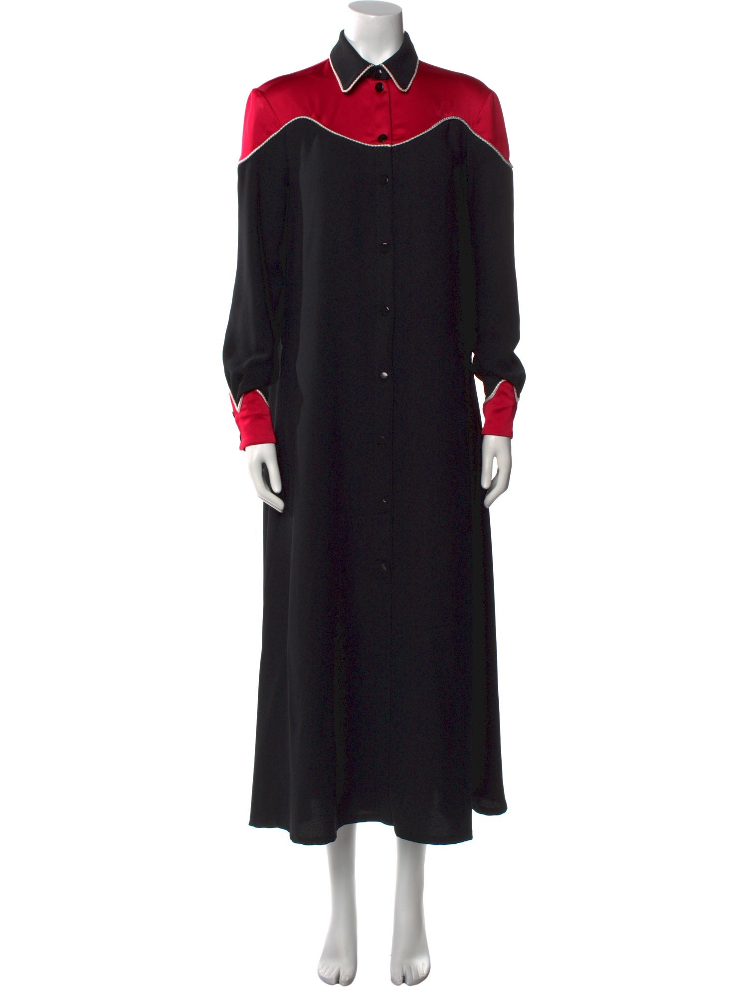 Pinko Colorblock Pattern Long Dress