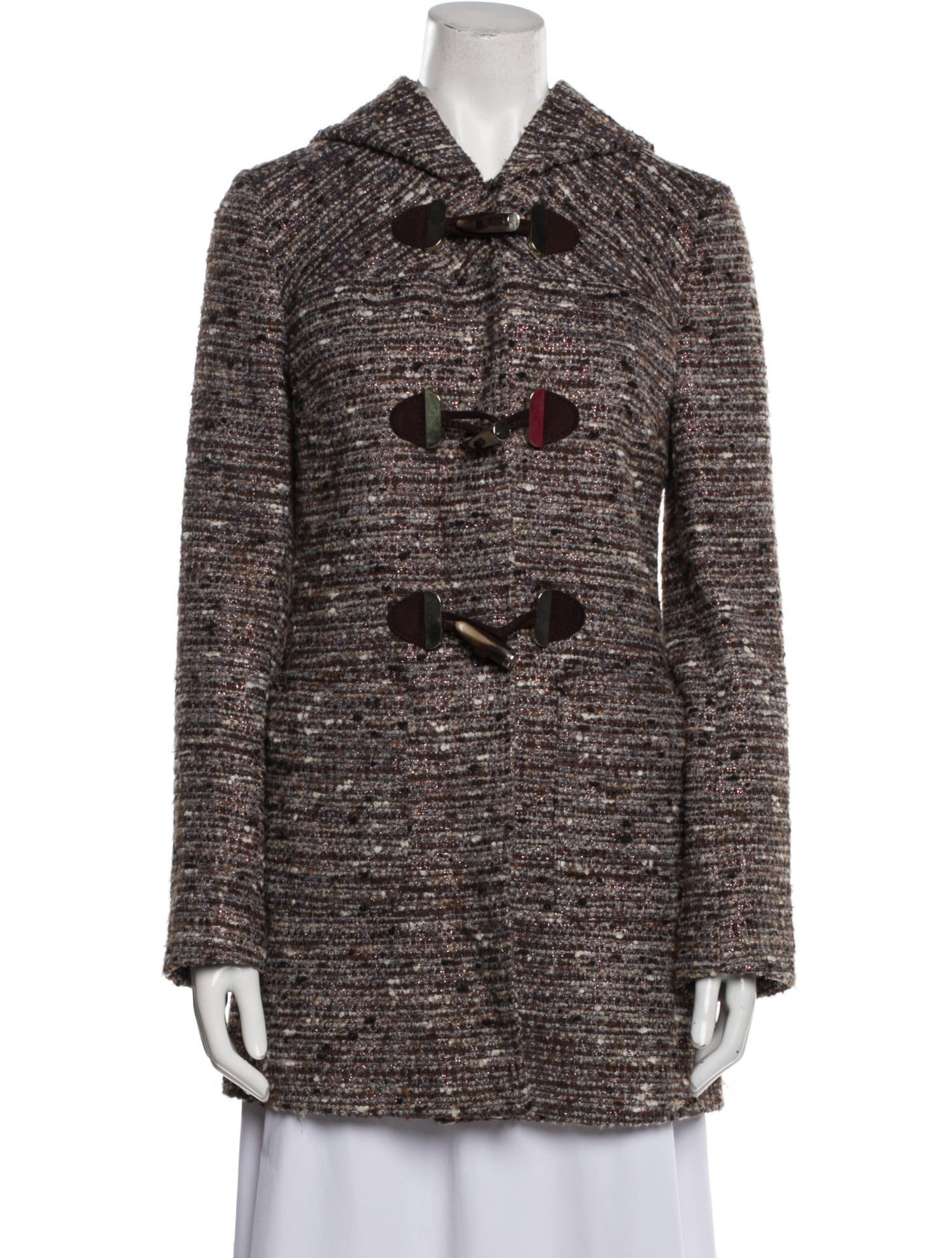 Pinko Tweed Pattern Coat