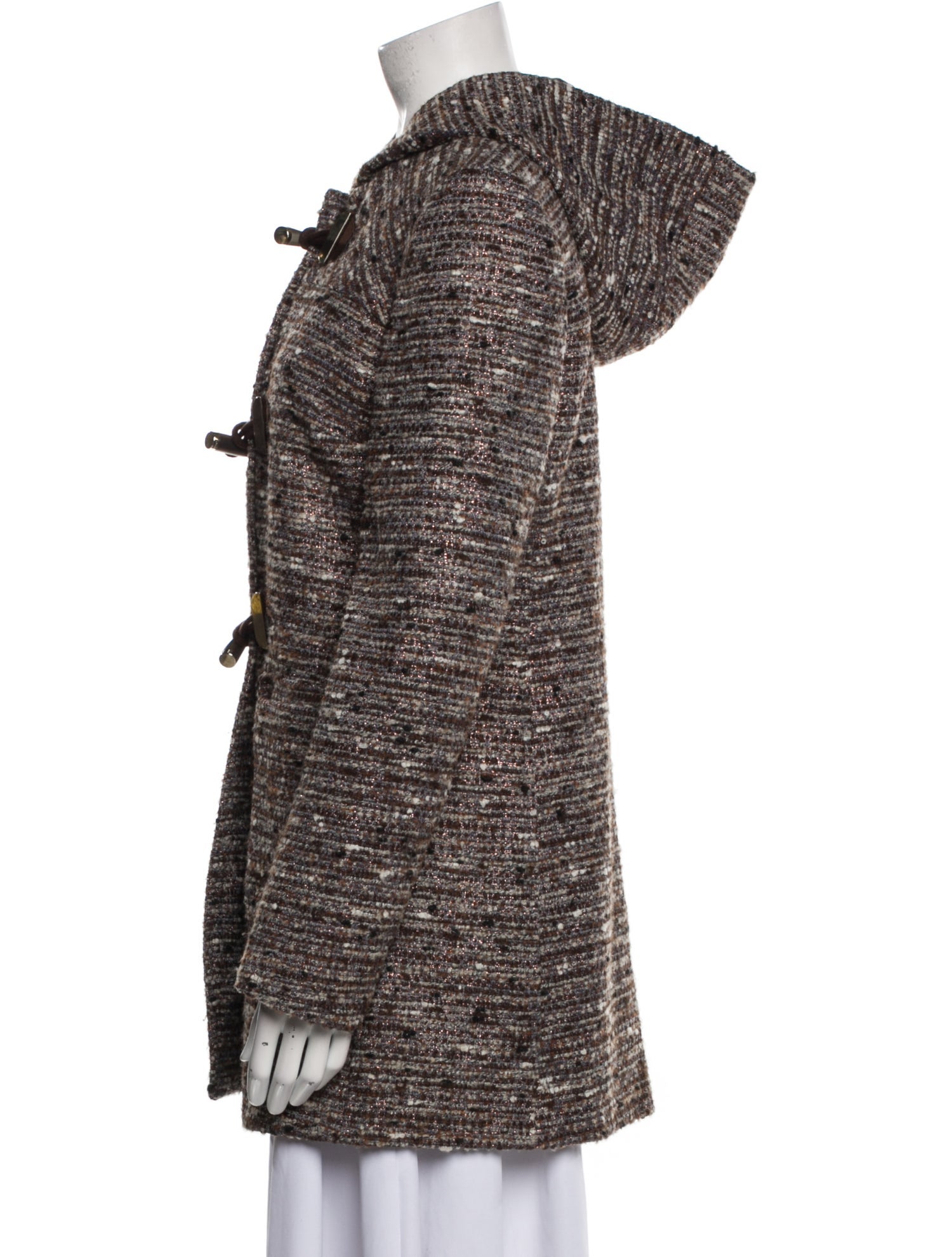 Pinko Tweed Pattern Coat