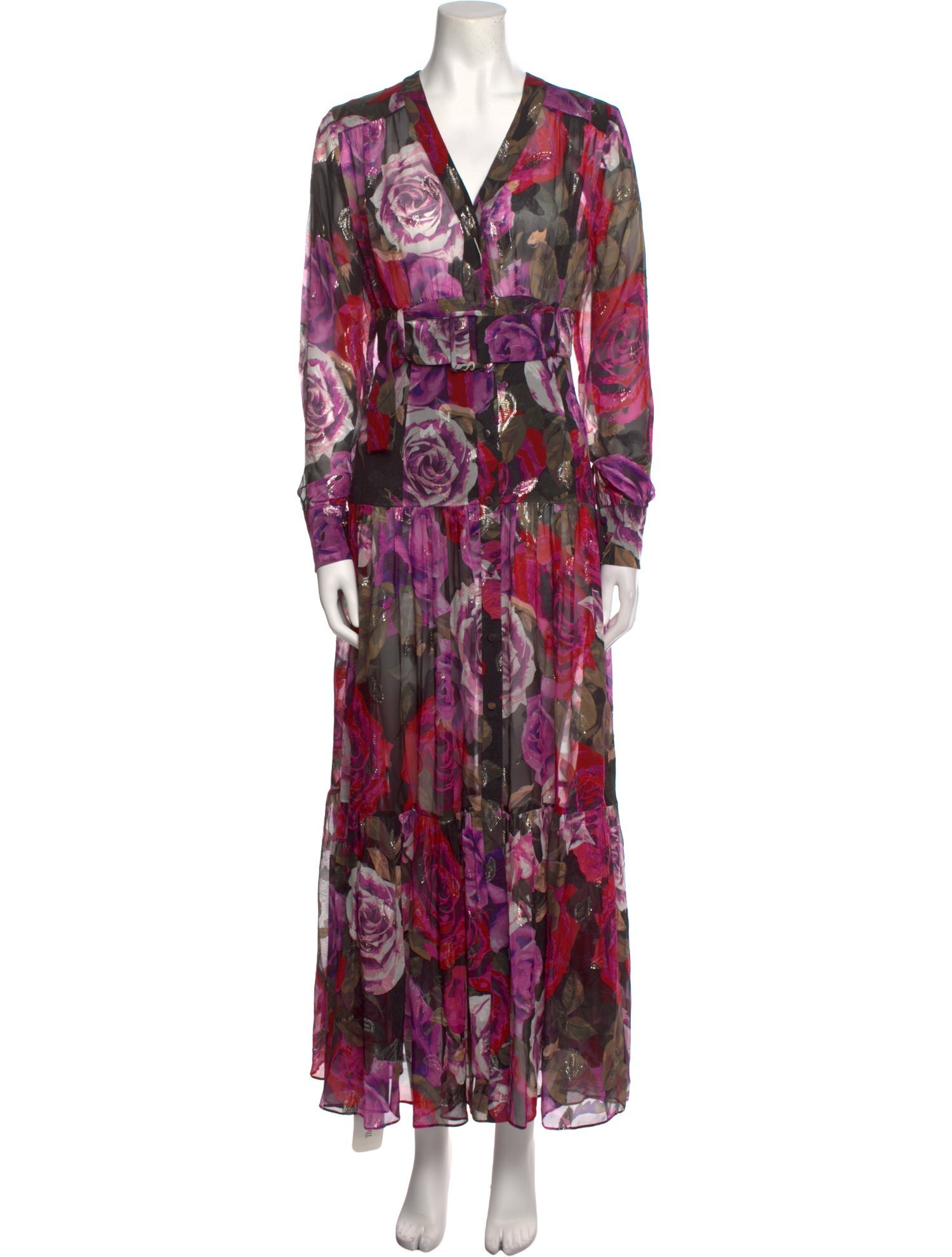 Pinko Silk Long Dress