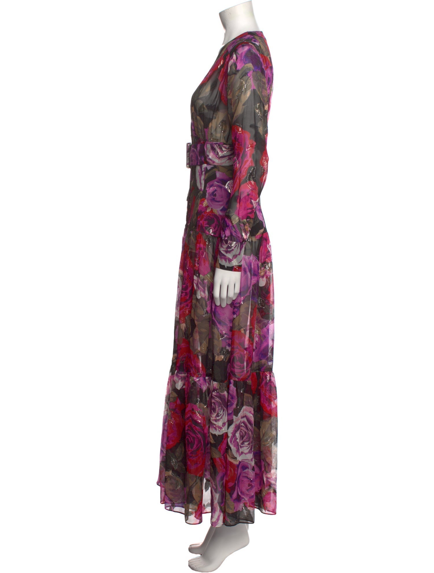 Pinko Silk Long Dress
