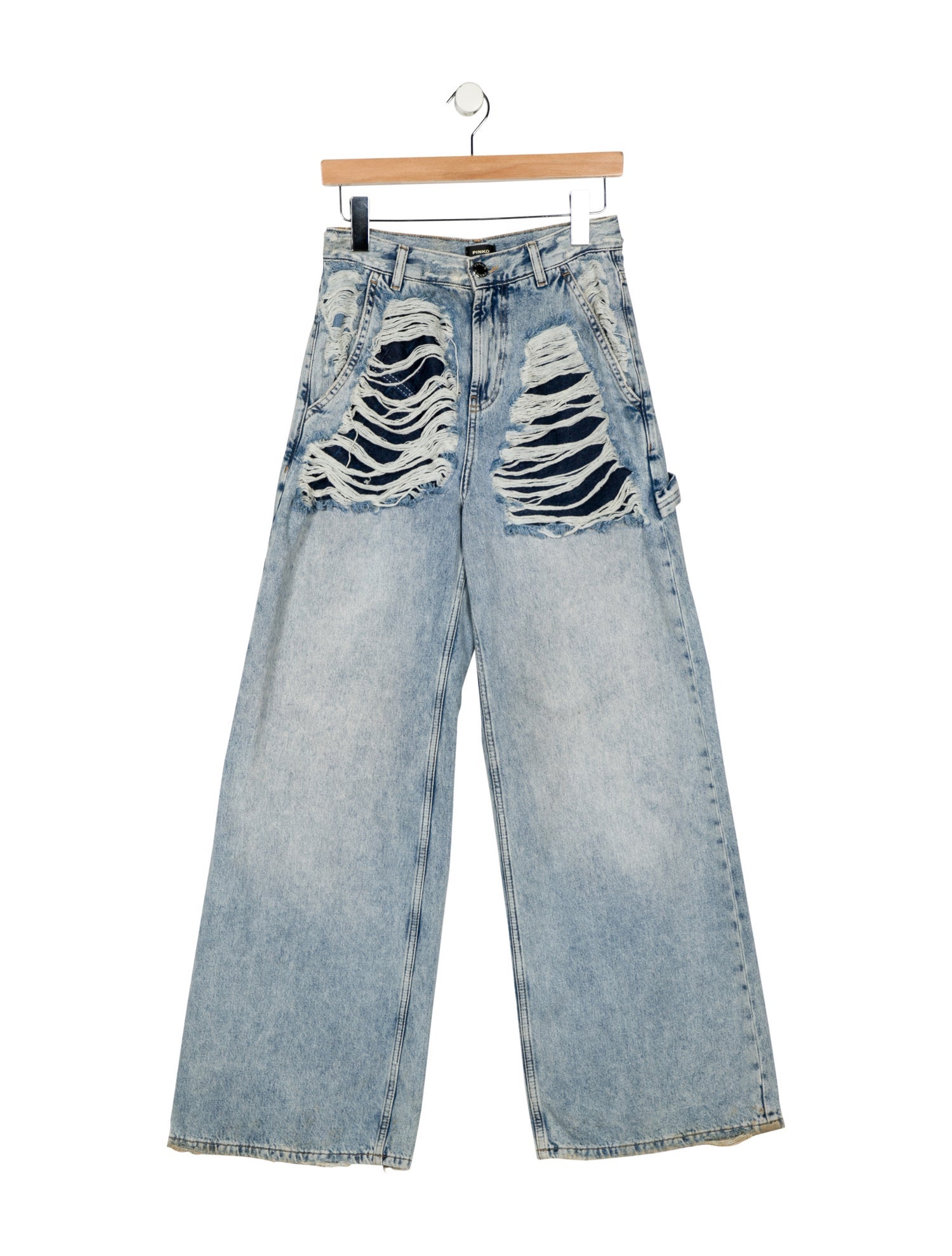 Pinko High-Rise Wide Leg Jeans